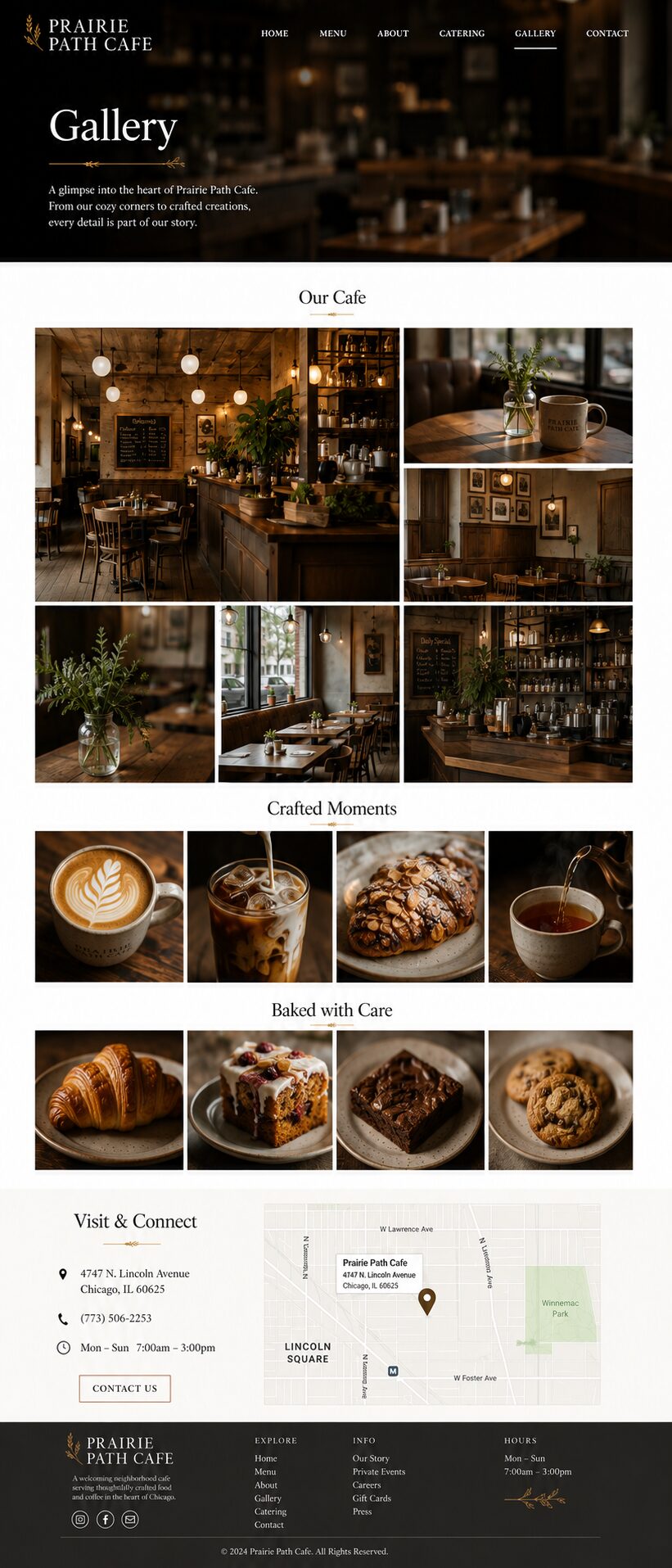 Gallery design mockup